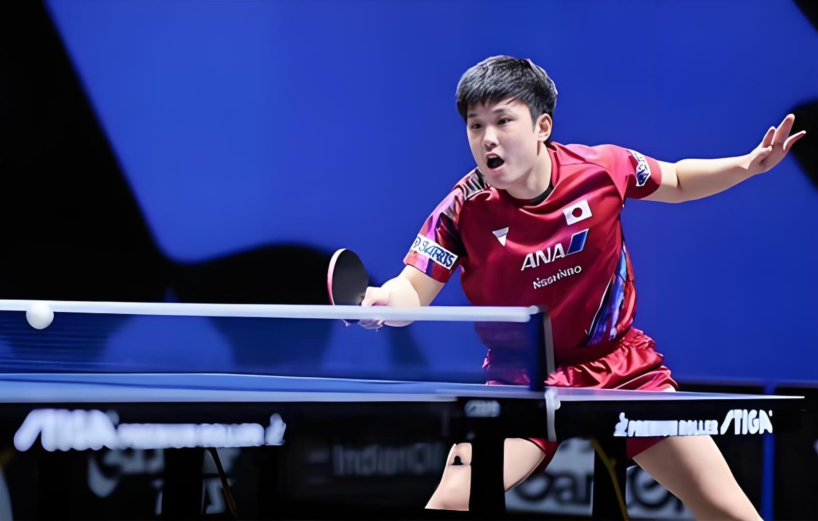 奥地利乒乓球队强势日本乒乓球队，张本智和送出助攻